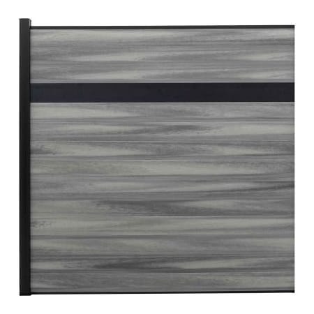 Jewett Cameron Companies Estate 6'W x 6'H Oxford Grey Aluminum/Composite Horizontal Fence-Adder Section-IN GROUND EF EG1206